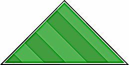 Triangular shaped lawn